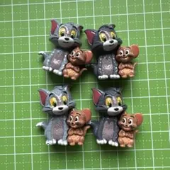 【新作】トムとジェリーのデコパーツ！２色４個セット