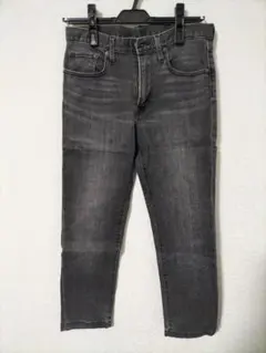 28インチ GU ダークグレー ストレートデニム