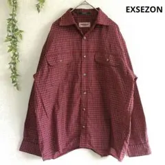 メンズ カジュアルシャツ長袖 m 袖丈56