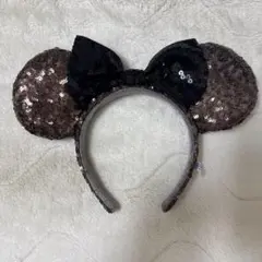 ミニーマウス風スパンコールカチューシャ