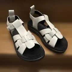 極美品】カンペール ダナ ホワイト ブラック グルカサンダル レザー 