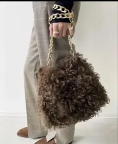 専用【完売】CARUS✨ミニファーバッグ　ブラウン 完売】CARUS ミニファーバッグ ブラウン 【公式通販】