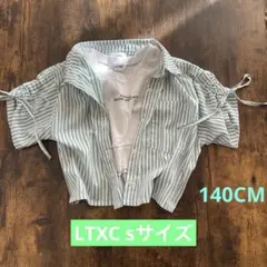 LTXC ストライプ半袖シャツ＆タンクトップの2点セット