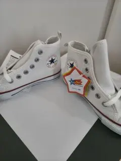 【新品】難あり　スニーカー　コンバース　ハイカット　ホワイト　箱はつきません