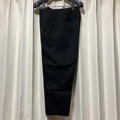 ユニクロU 2018秋冬 ワイドフィットテーパードアンクルチノ 黒 W85