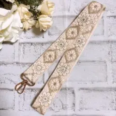 インド刺繍リボン　スマホショルダー　ショルダーベルト　バッグ　　NO3832