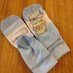 すみっコぐらし　キッズ靴下 青色 キャラクター 15-20cm