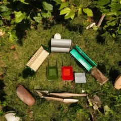 ベンチ 土管 他 1/12スケールミニチュア等６点セット