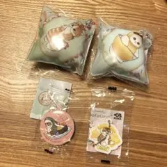 mofusand くら寿司　クッションチャーム　缶バッジ　ラバーチャーム