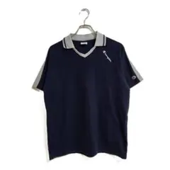 Champion ポロシャツ L ネイビー 涼しい アウトドア 春夏 おでかけのサムネイル