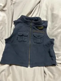 JUNKO KOSHINO ネイビー ジップアップベスト