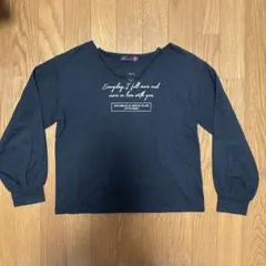 150cm lovetoxic ブラック 長袖カットソー M