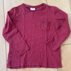 ZARA BOYS 長袖カットソー 110cm ボルドー　マリオ