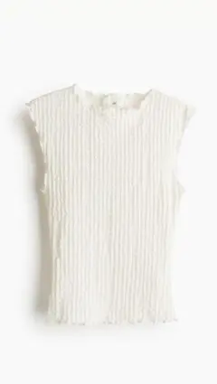 今期H&M/タンクトップ/オフホワイト/新品未使用