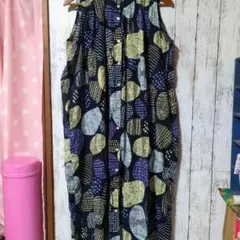 graniph グラニフノースリーブ シャツ ロング ワンピース