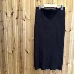 【グレイル】スカート　ニット　ウエストゴム　ブラウン系　茶色系　綺麗め　Ｌのサムネイル