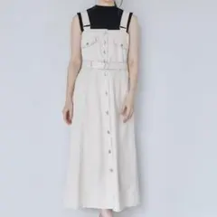 tocco closet ロングワンピース　ホワイト　新品未使用　タグ付き