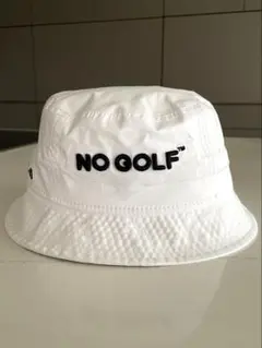 NO GOLF ×CLUB HAUSバケットハット ホワイト