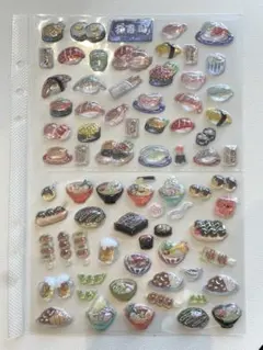 ボンボンドロップシール ラーメン たこ焼き 食べ物まとめ売りおすそ分け⑲