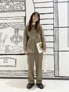 ユニクロ　ブラッシュドジャージーシャツジャケット