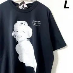 マリリンモンロー Tシャツ ムービー　映画　 7年目の浮気 ハリウッド　L 黒のサムネイル