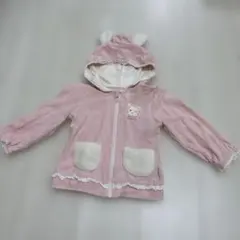 クーラクール●美品●もこもこうさ耳フード付きジャンパー●上着●羽織り