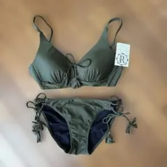 美品Riberce 無地ホルターネックビキニ 9M グラミーパッド付き - メルカリ