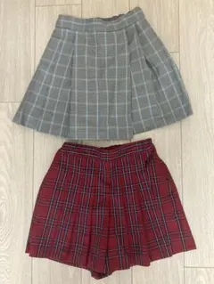 130-140 スカートキュロット4枚セット 女の子