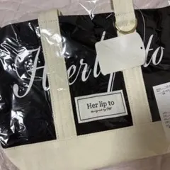 herlipto HLT Canvas Mini Tote Black - メルカリ