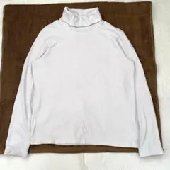 UNIQLO ユニクロ タートルネック ヒートテック 長袖 ライトグレー M