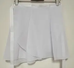 【新品】バレエ巻きスカート☆白　ホワイト☆シフォン
