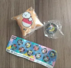 新品☆BT21 クッションチャーム RJ☆アクリル ステッカー☆くら寿司 BTS