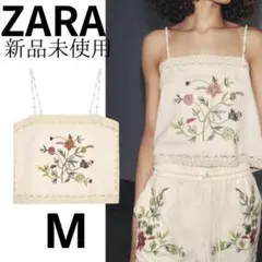 ZARA 刺繍トップス　Mのサムネイル