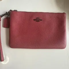 COACH コーチ リストレット ポーチ レッド