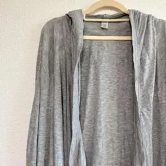 OLD NAVY フード付きカーディガン 【XL】 グレー 薄手 海外古着
