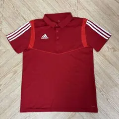 adidas CLIMALITE レッドポロシャツ　メンズ