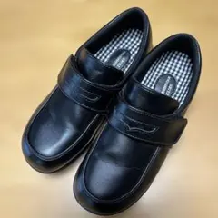 ムーンスター ブラックフォーマルシューズ マジックテープ式 23.0cm