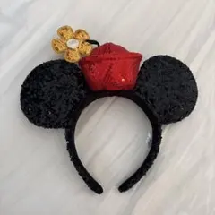 ディズニー ミニー　カチューシャ　スパンコール