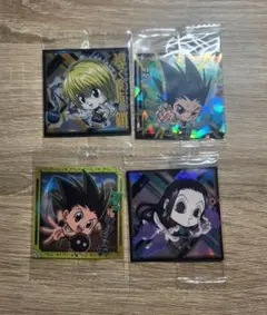 HUNTER × HUNTERウエハースシールゴン、クラピカ、イルミ4点