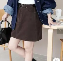 ディスコート コーデュロイミニスカート