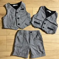 TREFIORI ベストショートパンツセット 90 100 男の子 入園式