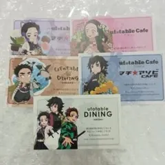 鬼滅の刃ufotableカフェ大阪ショップカード しのぶ 義勇 禰豆子 悲鳴嶼
