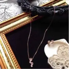 ダイヤピンクサファイヤ10Kセット