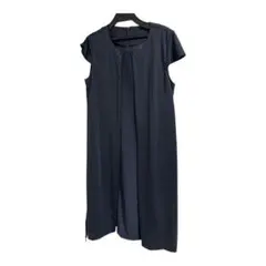 コムサ 授乳口付き マタニティワンピース M〜L 紺のサムネイル