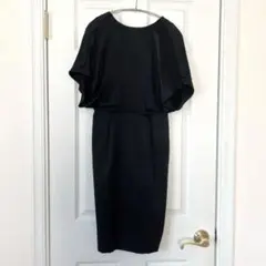 EPOCA シルクワンピース　バックドレープワンピース　マントスリーブ　エポカ