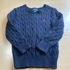 Polo by Ralph Lauren ケーブルニット セーター 紺