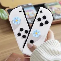 【即日発送】Nintendo Switch Joy-Con 花型スティックカバー