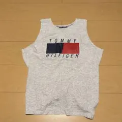 TOMMY HILFIGER ノースリーブTシャツ グレー