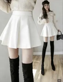 新品未使用品♡SHEIN ハイウェストスリミングレザースカート　Sサイズ