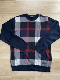 バーバリー　BLACK LABEL チェック柄ニット